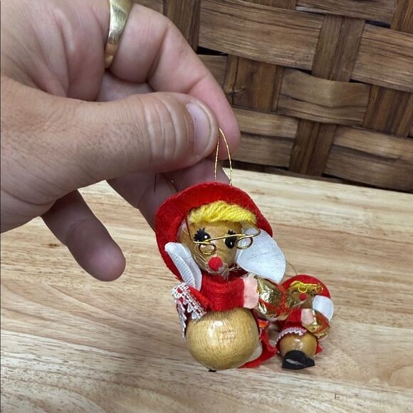 Vintage Handcrafted Wooden Christmas Ornaments - Picture 2 of 3